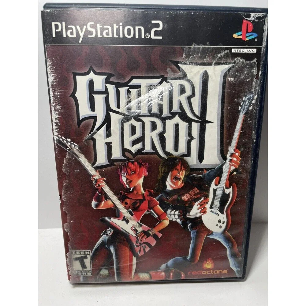 Guitar Hero II 2 (Sony PlayStation 2, 2006) Black Label PS2 Complete w/ Manual